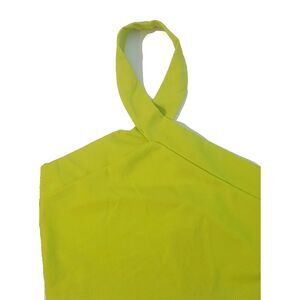 21 Saint‎ Halter Crop Top NWT Chartreuse Size Large A1/A2